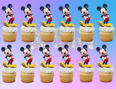 Mickey Cupcake Toppers
