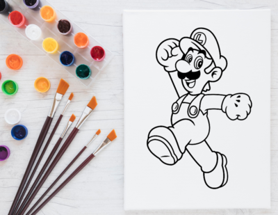 Luigi Paint Set