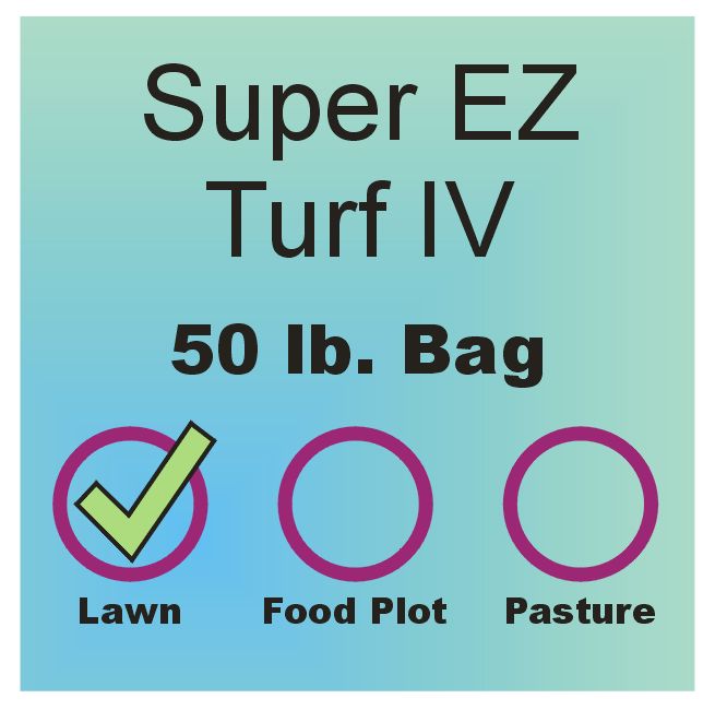 Lawn Grass Seed - Super EZ Turf IV Mix - 50 lb. bag