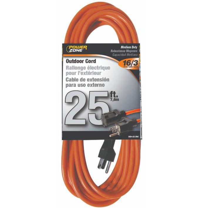 Cord - Extention - 16/3 - 25&#39;