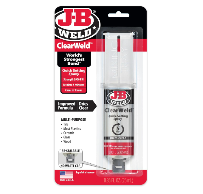 JB Weld Clear Weld Epoxy