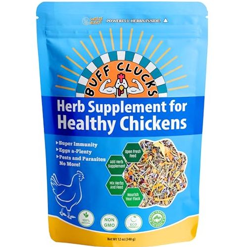 Buff Clucks Herb Supplement for Healthy Chickens