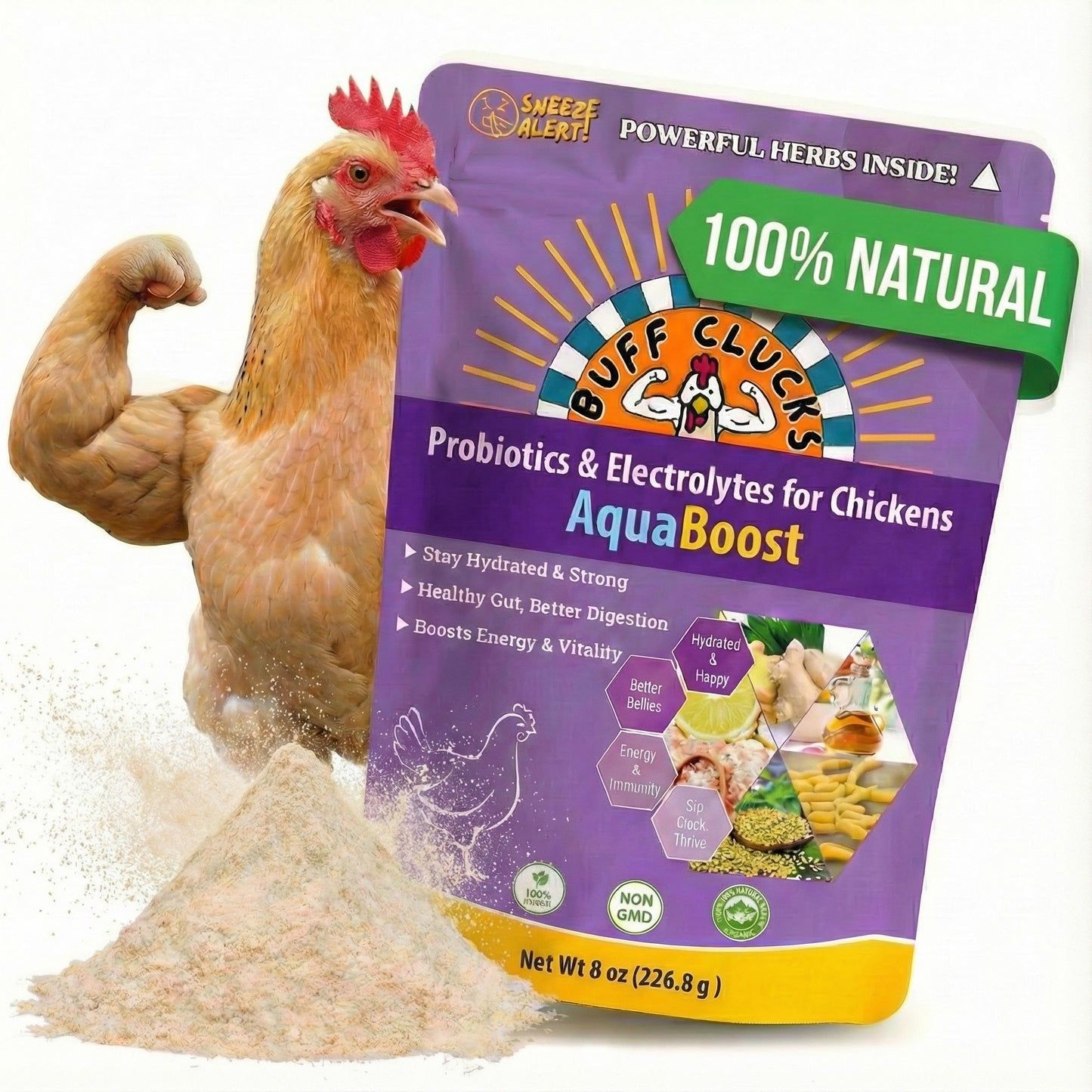 Buff Clucks AquaBoost Electrolytes and Probiotics