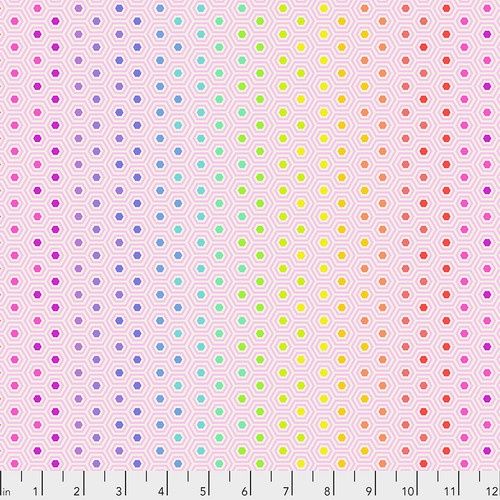 Tula Pink - True Colours, Design: Hexy Rainbow - Shell
