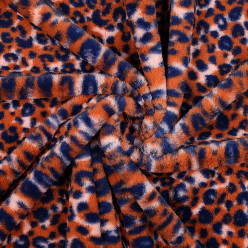 Faux Fur Leopard Print