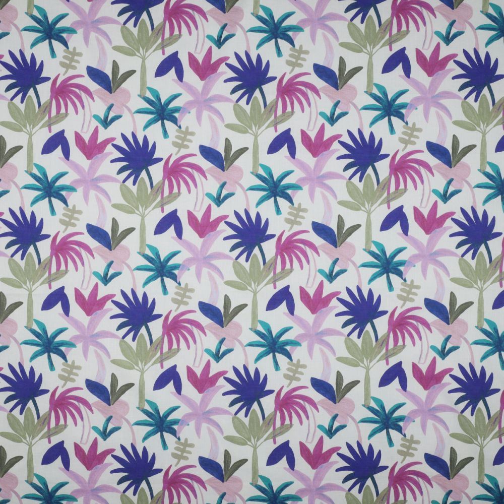 Cotton Voile Digital Palm Haven