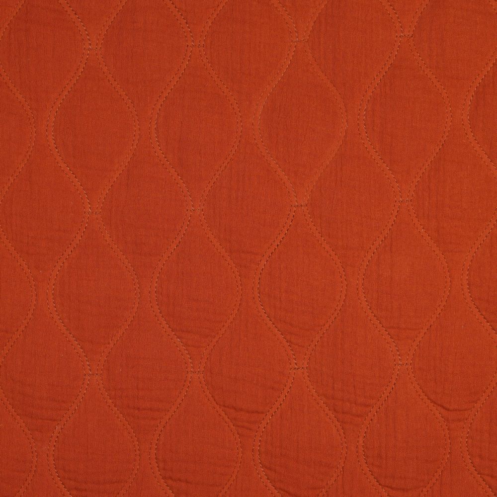 Rust Quilted Double Gauze