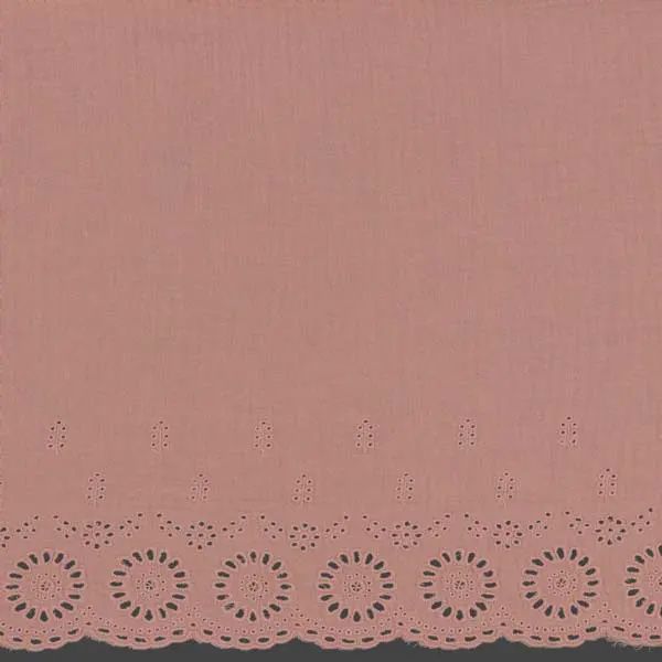 Blush Double Gauze Border 1 - Sided