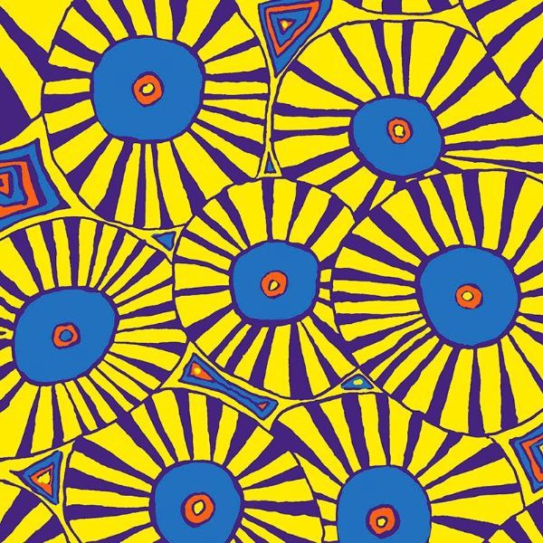Brollies Kaffe Fassett Collective, Colour: PWBM083 Yellow: Brollies