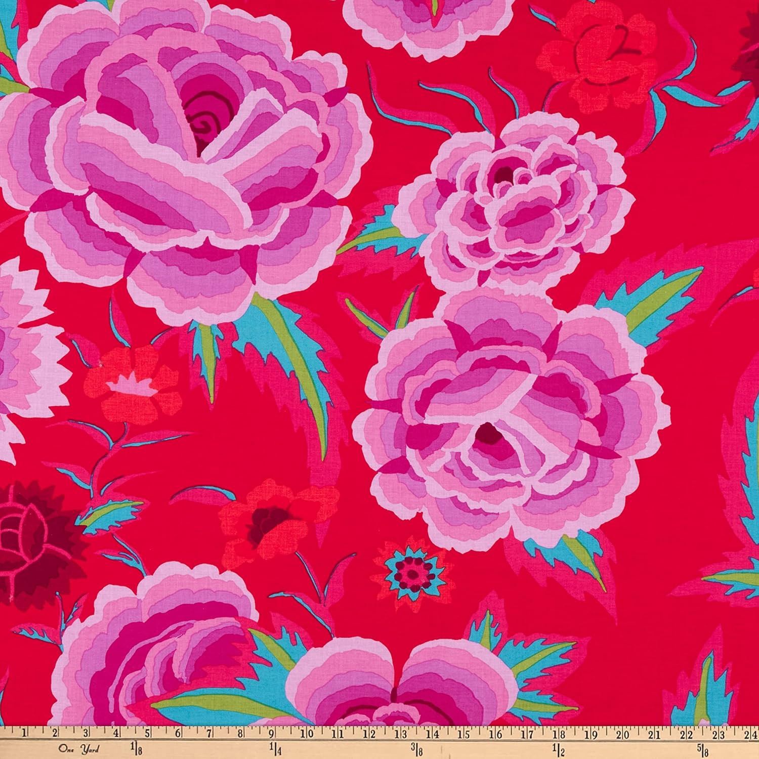 Embroidered Shawl - Magenta Kaffe Fassett Collective (Kaffe Fassett Aug22)