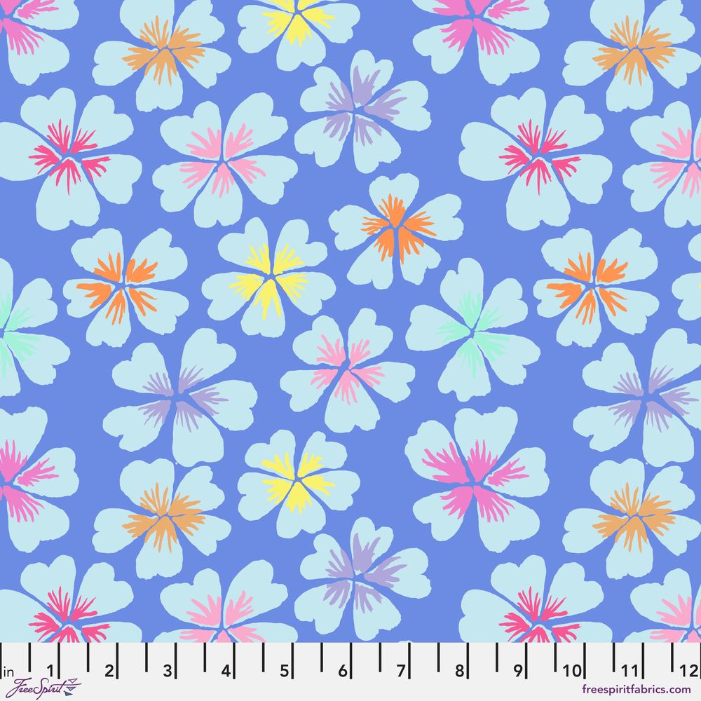 Petals Kaffe Fassett Collective Collection Feb24, Design: Blue