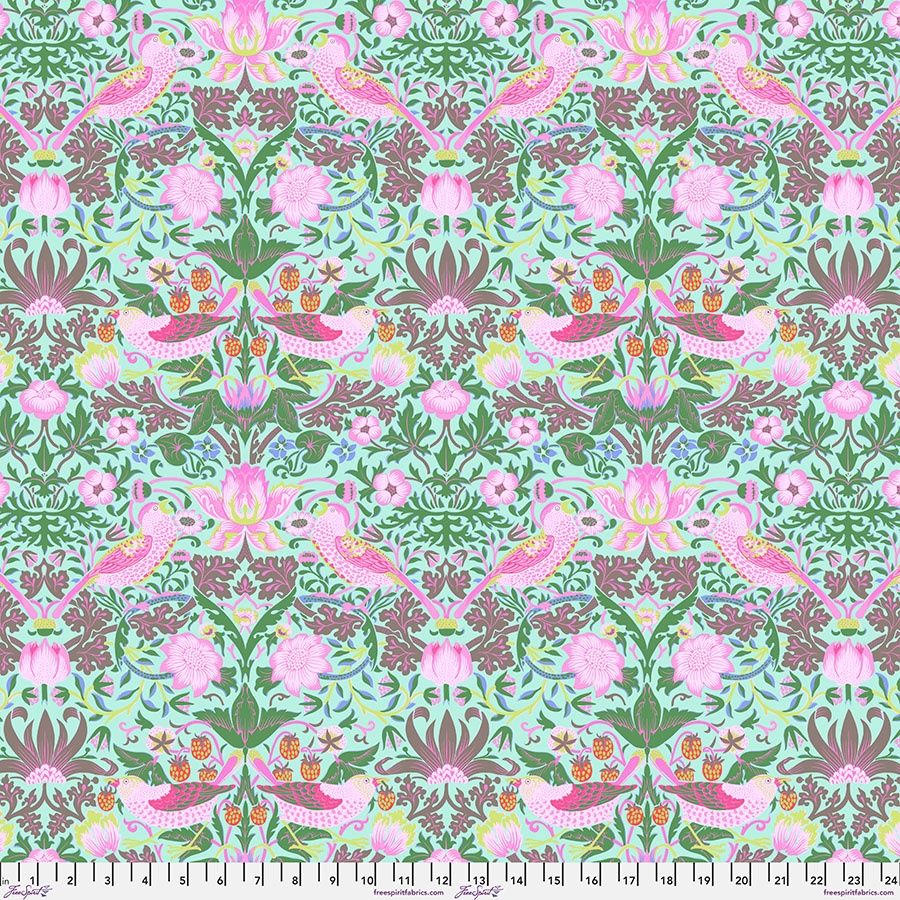 Kaffe Fassett x William Morris Collaboration Collection 8203-237 AQUA