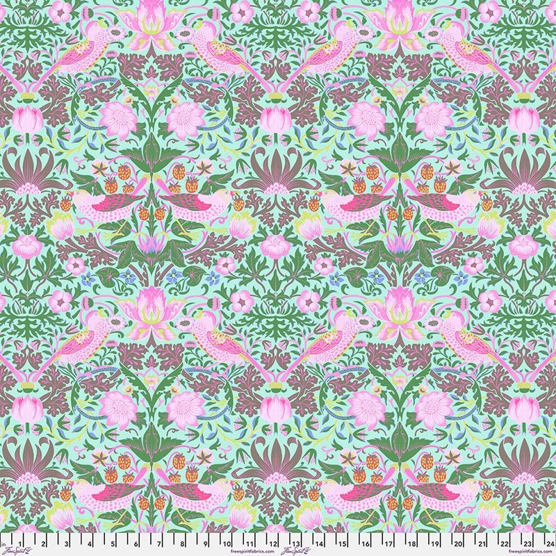 Kaffe Fassett x William Morris Collaboration Collection 8203-237 AQUA