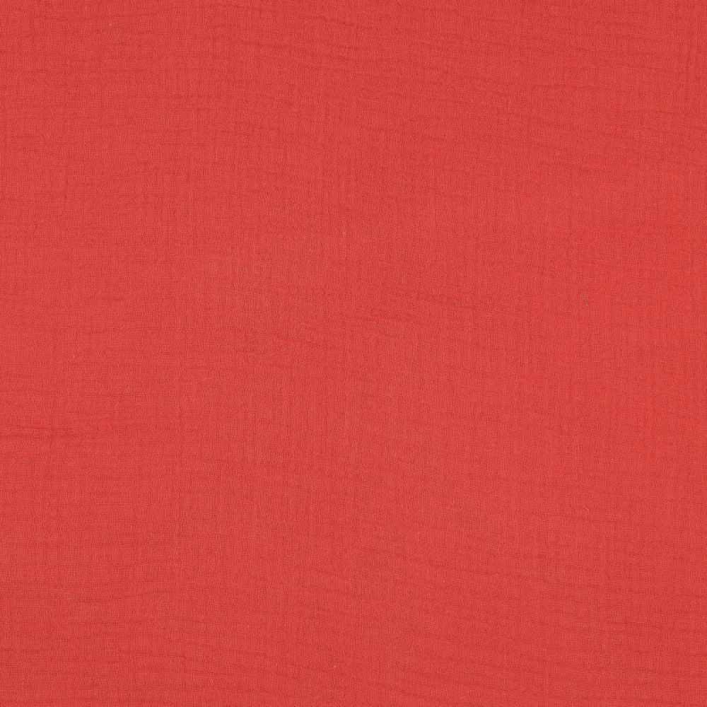 Terracotta Solid Colour Double Gauze