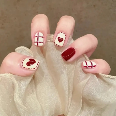 Checkerboard Nails