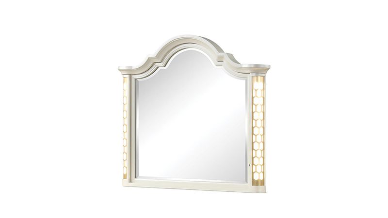 1291 Jasmine Mirror in Beige