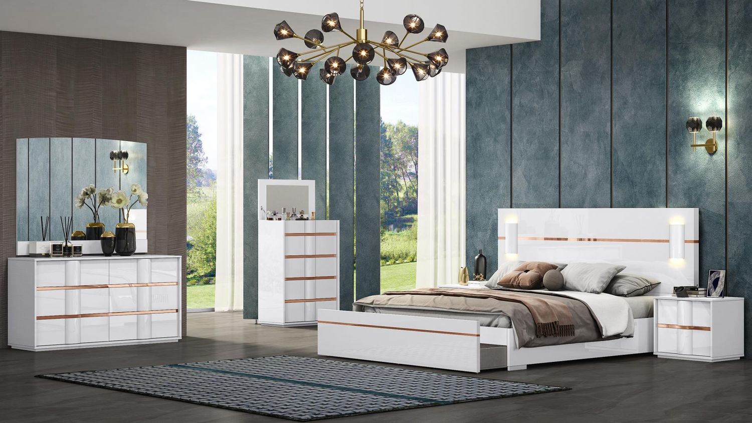 1711 Munich King Bedroom Set