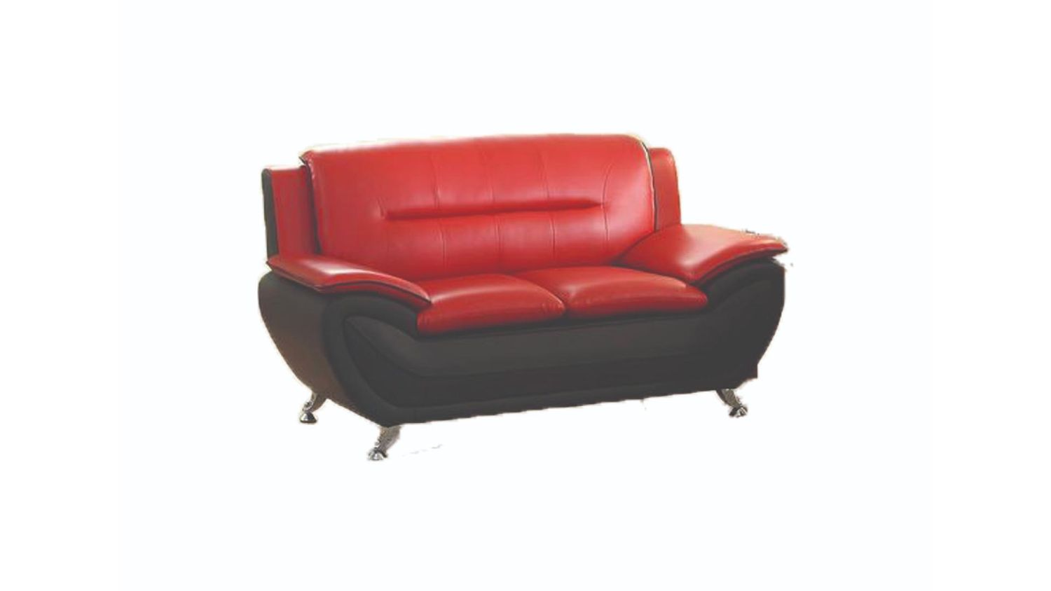 3350 Spruce Loveseat in Red &amp; Black