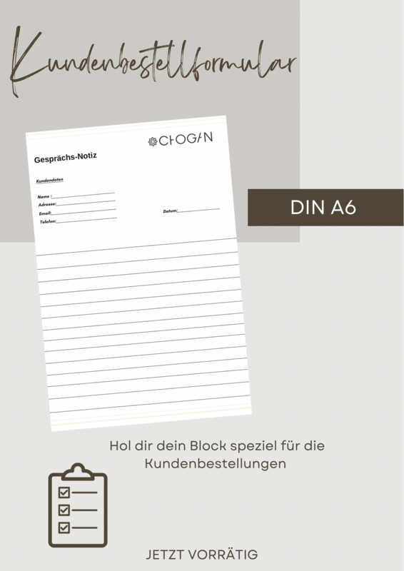 Gesprächs- Notiz Block DIN A6