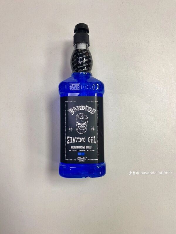 gel de afeitar azul bandido