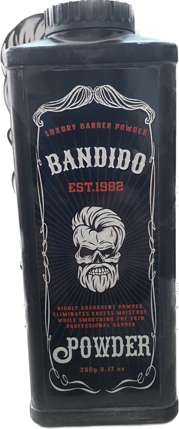 luxury barber powder talco bandido