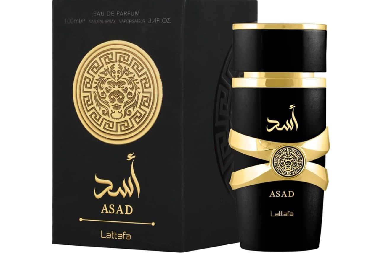 Lattafa Asad Perfume, fragancia refrescante de madera y almizcle, 100 ml, perfume hombre