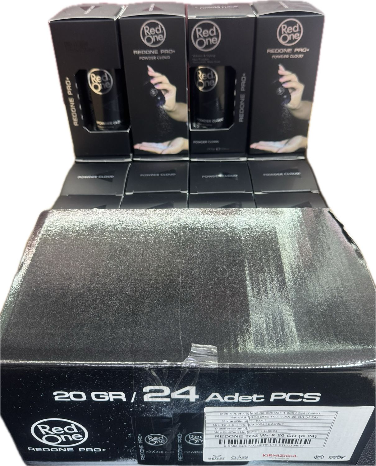 Caja de cera en polvo 24 uni redone
