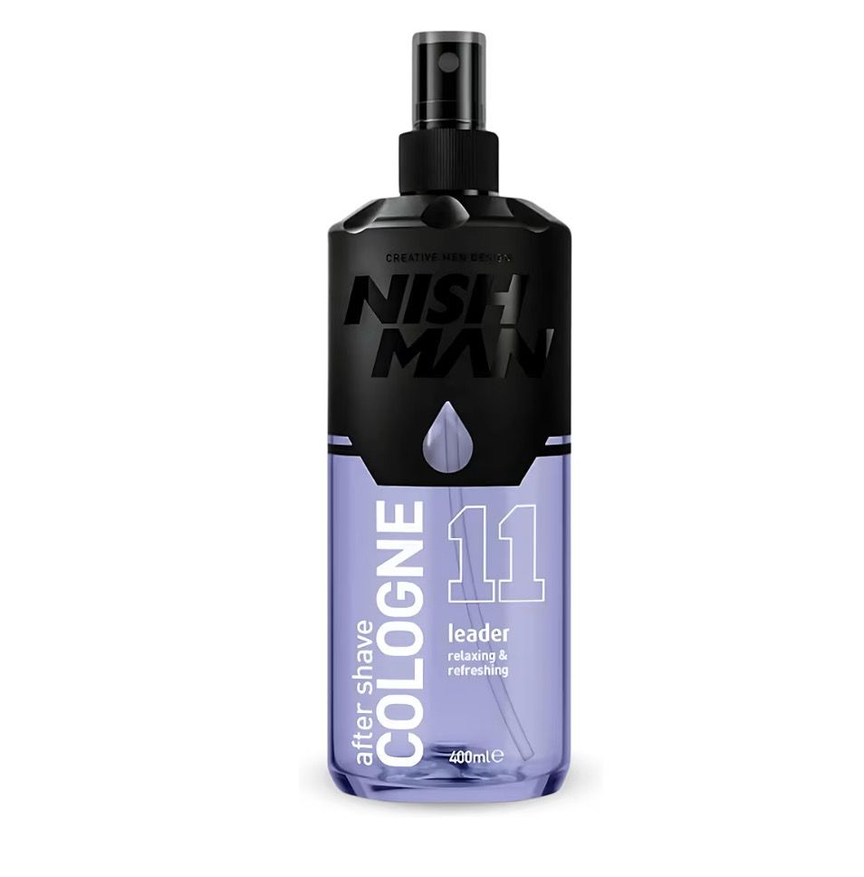 NISHMAN Aftershave Cologne 11 - Leader 400ml – Loción Refrescante para Después del Afeitado para Hombres