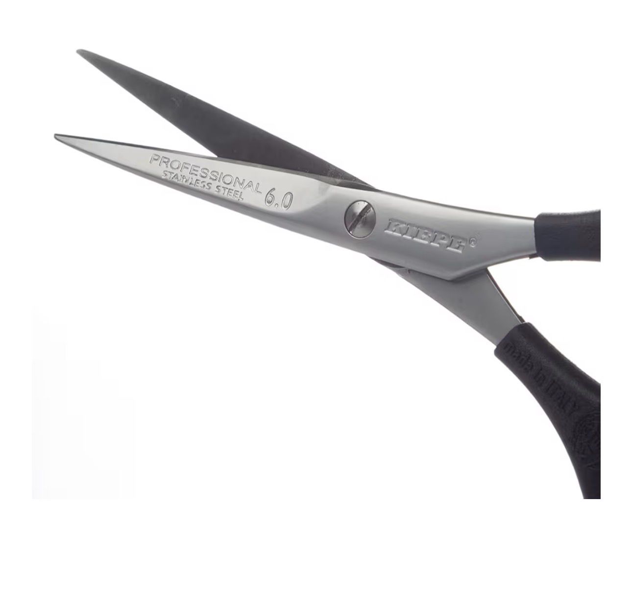 Kiepe 2117 Tijera profesional de corte 6 pulgadas – Tijera de precisión en acero inoxidable, ligera, con mango de plástico, Made in Italy, ideal para principiantes y uso en casa