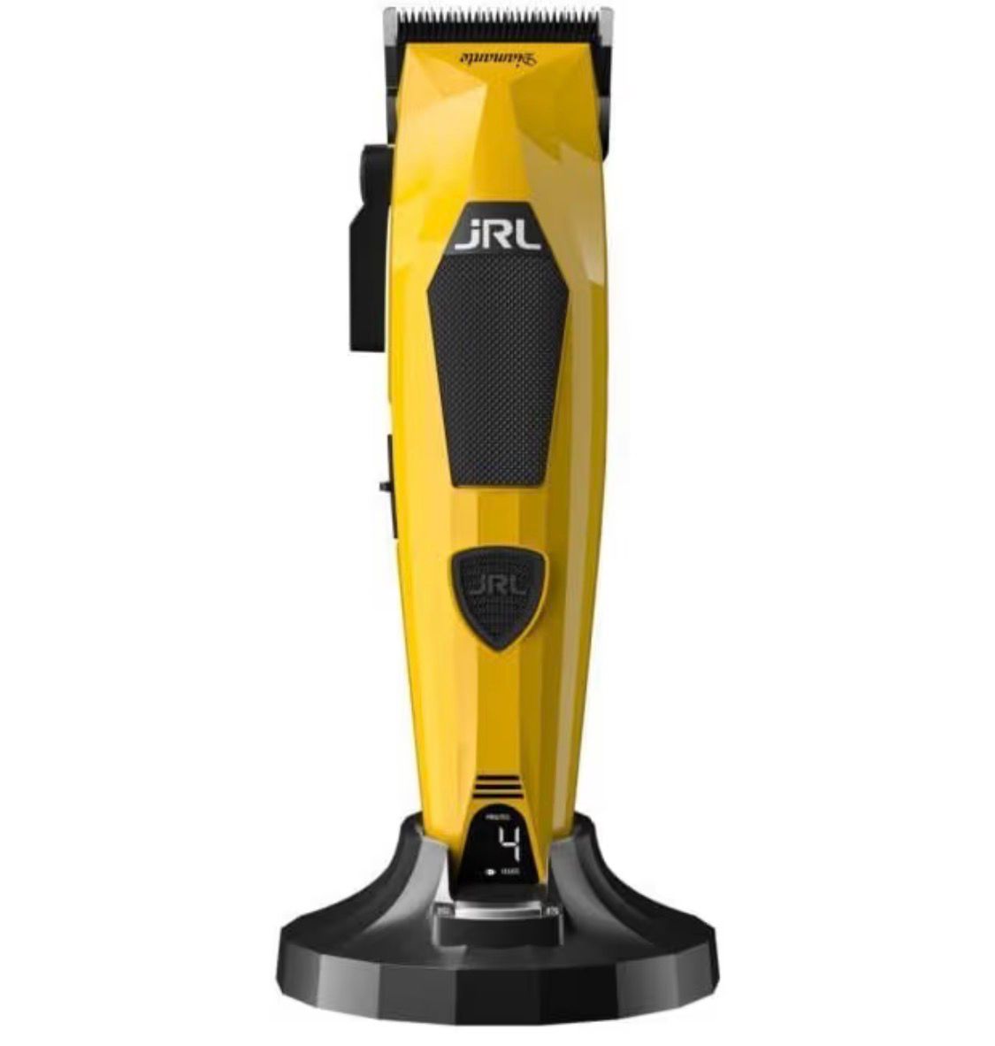 Jrl Diamond Yellow - Cortapelos profesional inalámbrico para ajustar la tecnología de barba, hoja fría 2025C, color amarillo Jrl Diamond Yellow - Cortapelos profesional inalámbrico para ajustar la tecnología de barba, hoja fría 2025C, color amarillo