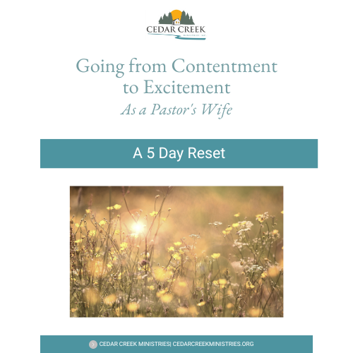 Get (And Stay) Excited About Being A Pastor's Wife!