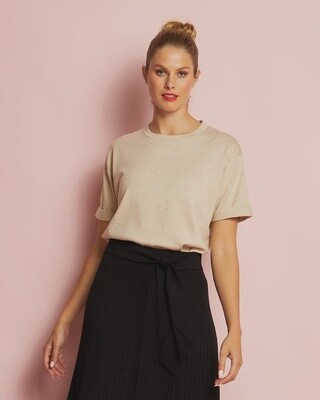 Sandstone Knit Tee