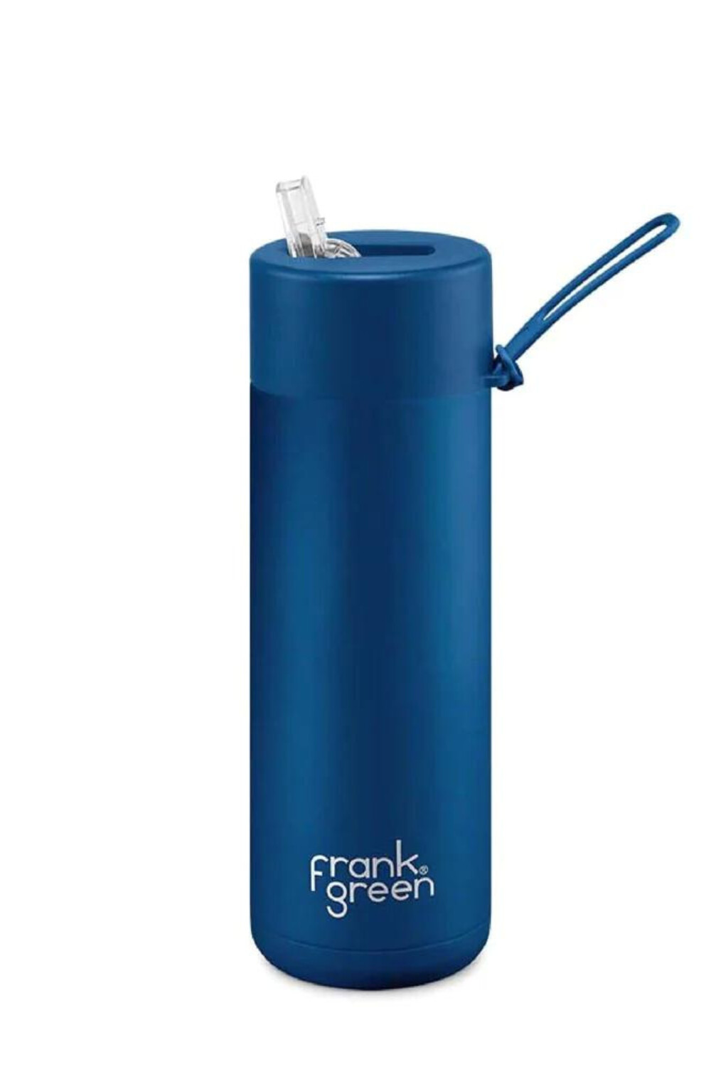 Frank Green Ceramic Navy Reusable Bottle Regular - 20oz/595ml