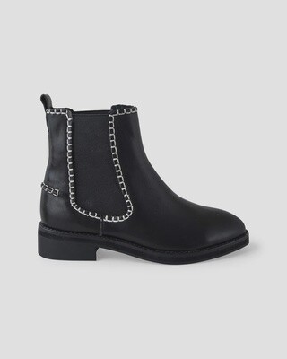 Cinda Leather Boot Black
