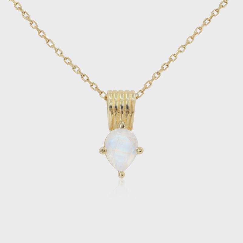 Amie Moonstone Gold Necklace