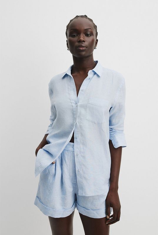 CR Linen Shirt - Chambray