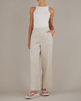 Mabel Linen Pant - Natural