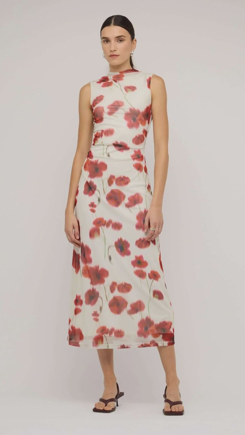 Lumi Mesh Midi Dress