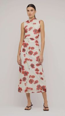 Lumi Mesh Midi Dress