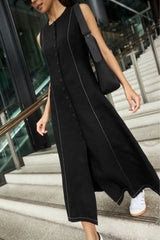 Guide Contrast Stitch Vest Dress