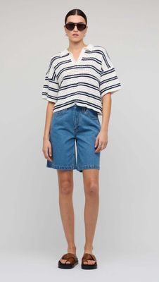 Solstice Knit Polo Top