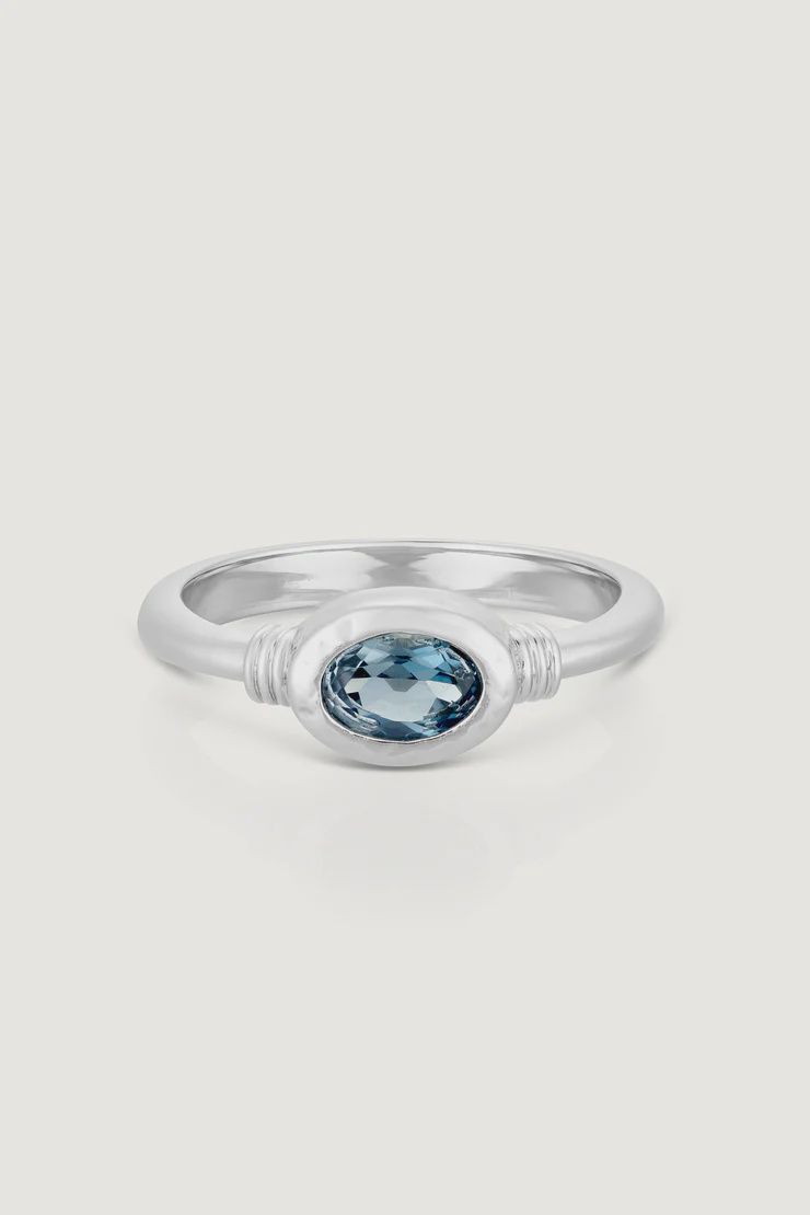 Tilly Topaz Silver Ring