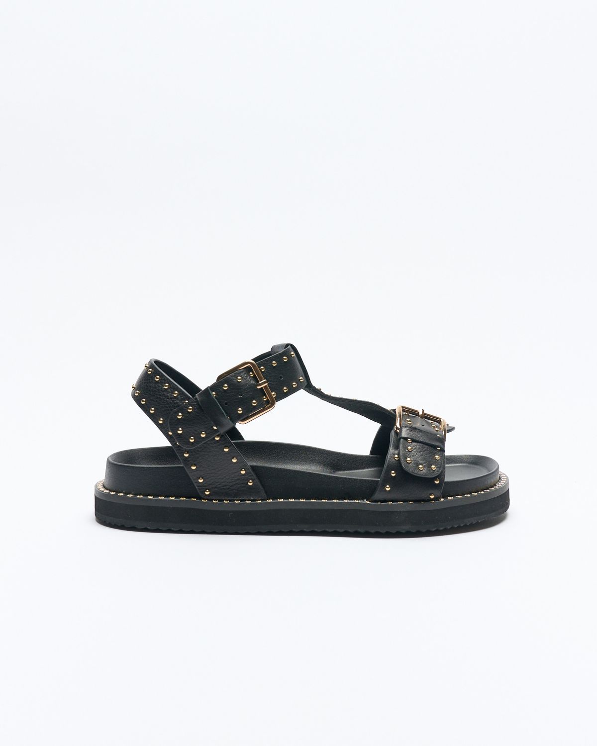 Paloma Leather Sandal Black