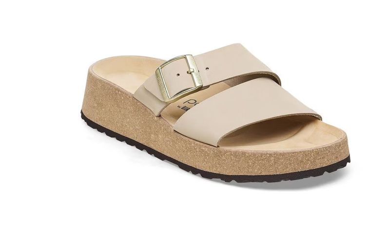 Birkenstock Almina Nubuck Leather Sandcastle