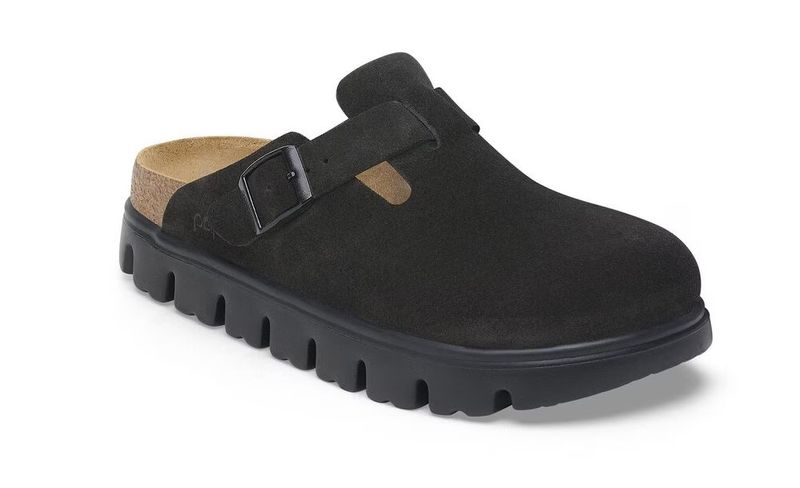 Birkenstock Boston Chunky Suede Black