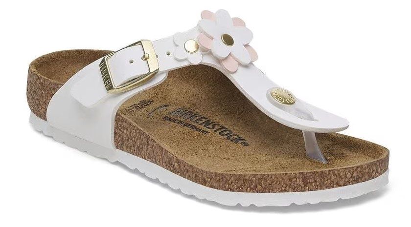 Birkenstock Gizeh Kids Flowers BF White, Size: 32