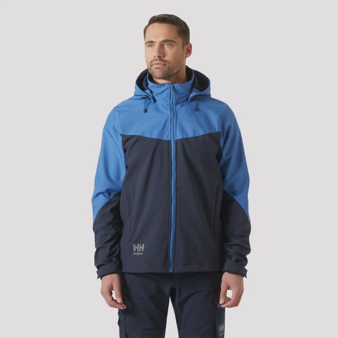Helly Hansen Oxford Soft Jacket, Colour: Navy/Stone Blue, Size: S