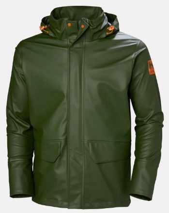 Helly Hansen Gale Rain Jacket, Colour: Army, Size: S