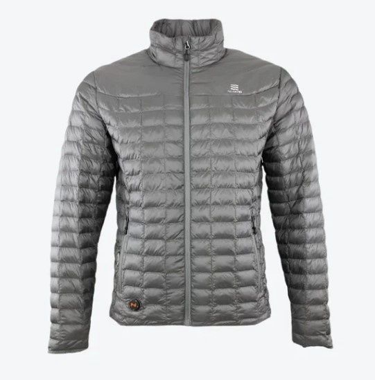 Mobile Warming Heated Mens Back Country Jacket, Colour: Gray, Size: S