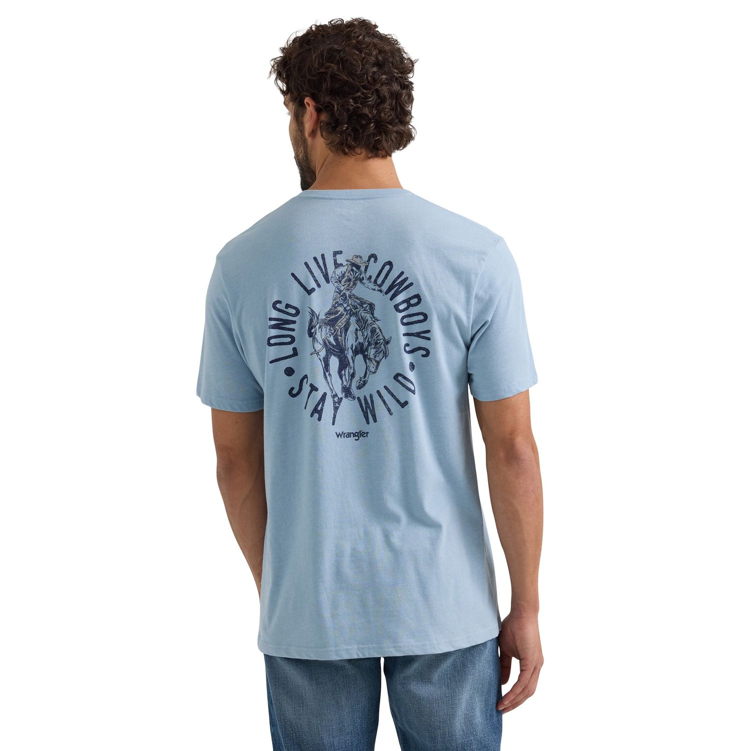 Wrangler Graphic T-Shirt 0056, Colour: Light Blue, Size: S